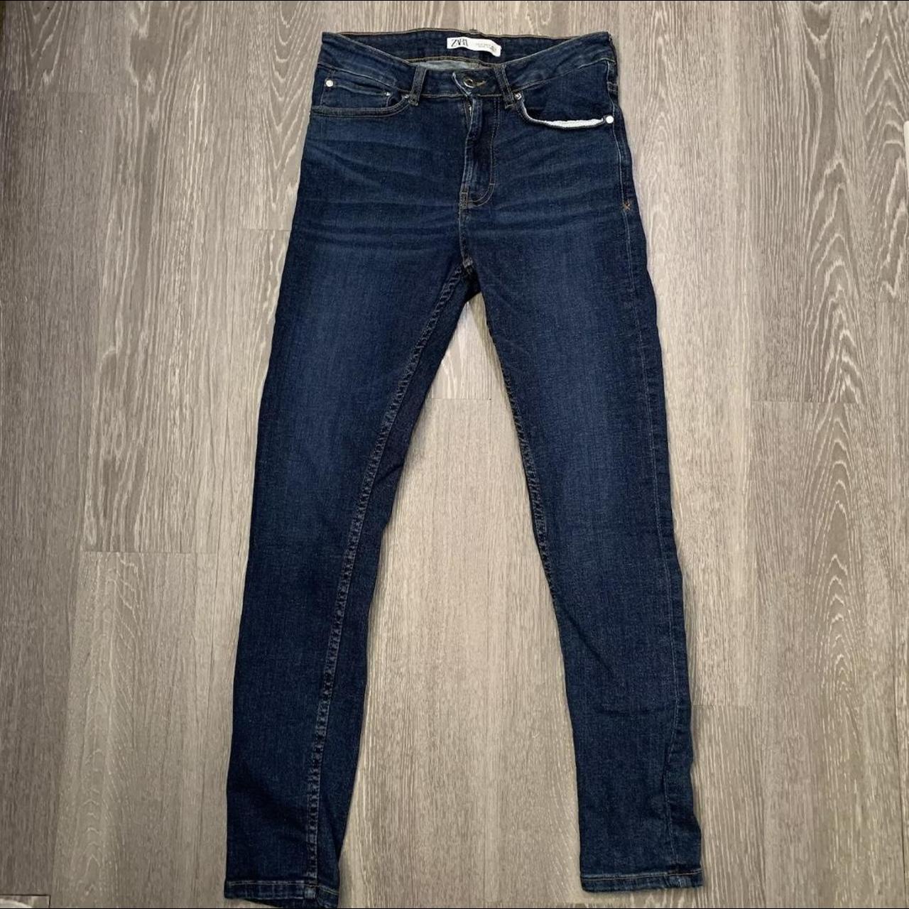 Zara Man Skinny Stretch Dark Wash Jeans Men’s Size... - Depop