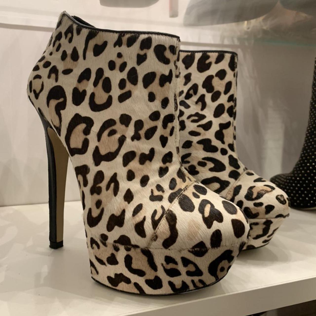 Carvela leopard print store boots