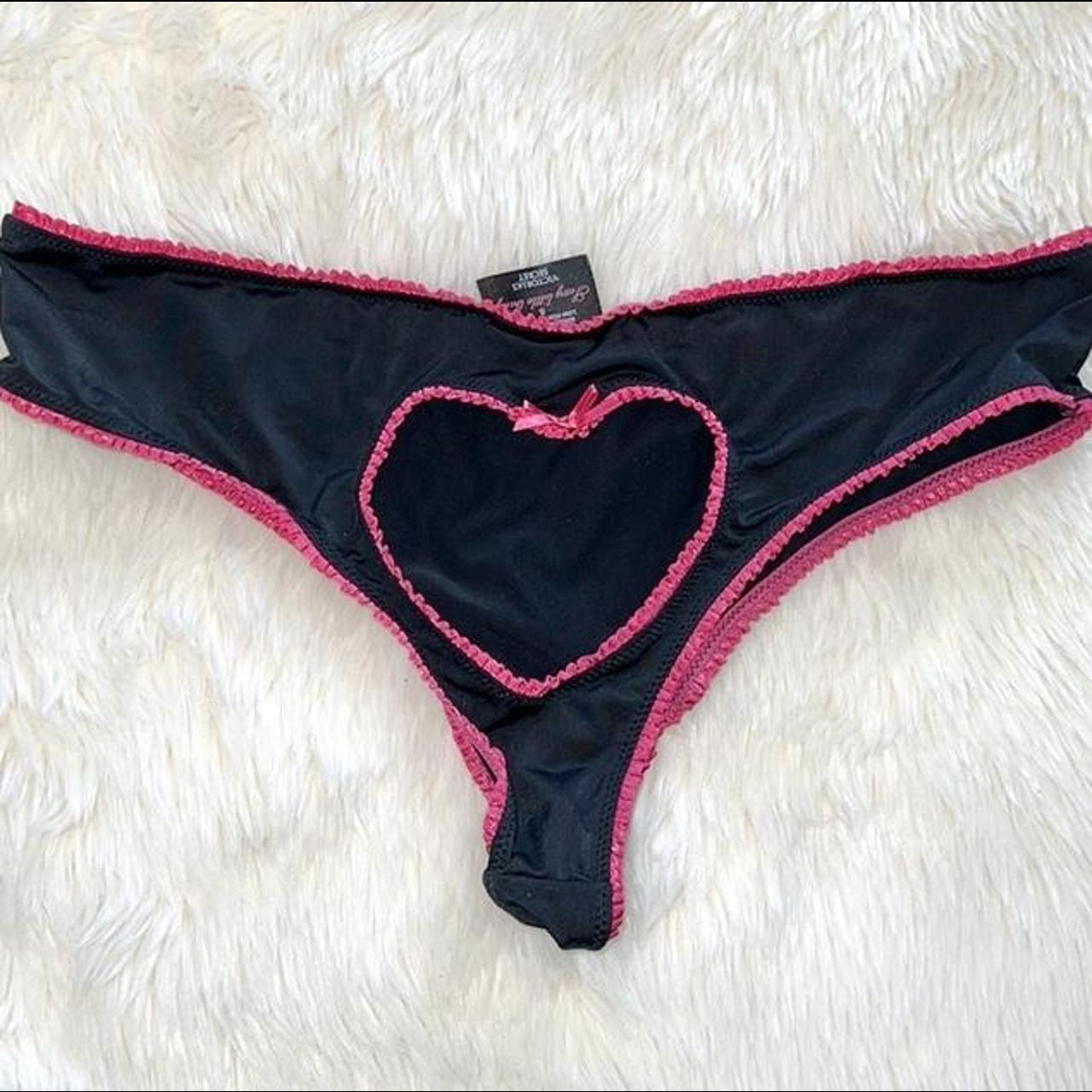 Victoria's Secret Heart Thong Size small Sexy - Depop