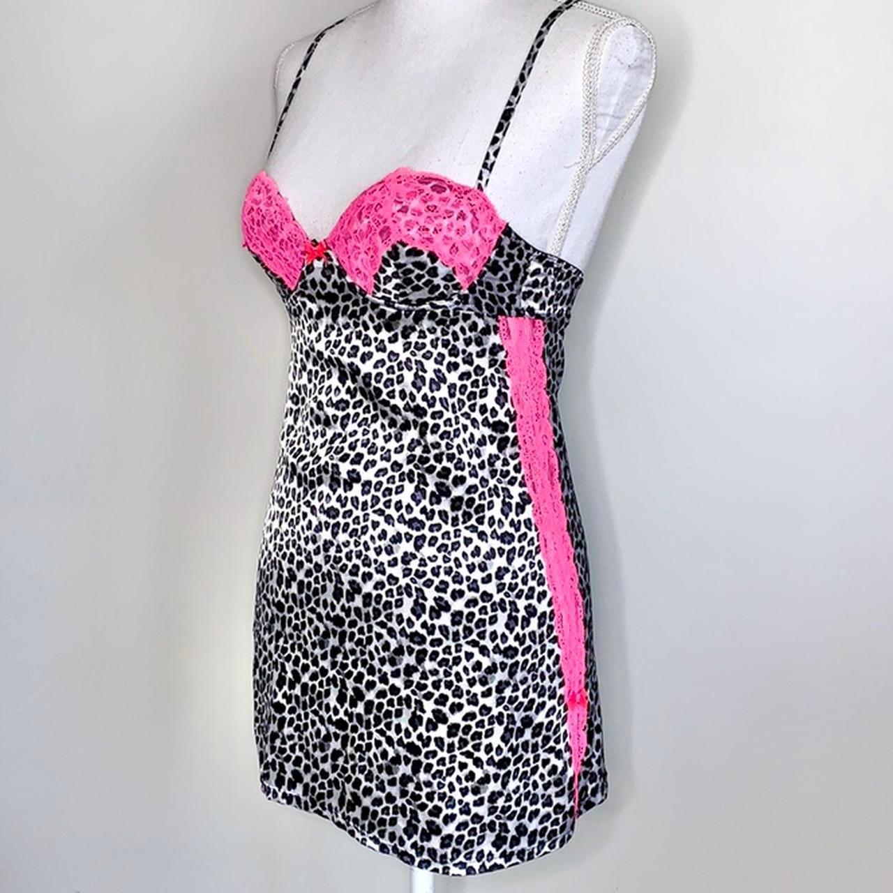 La Senza Women's Black and Pink Dress | Depop