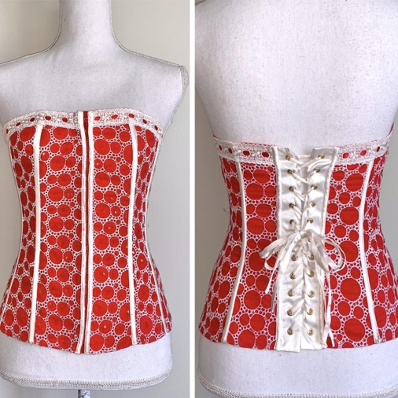 Y2K 2024 Bebe red corset