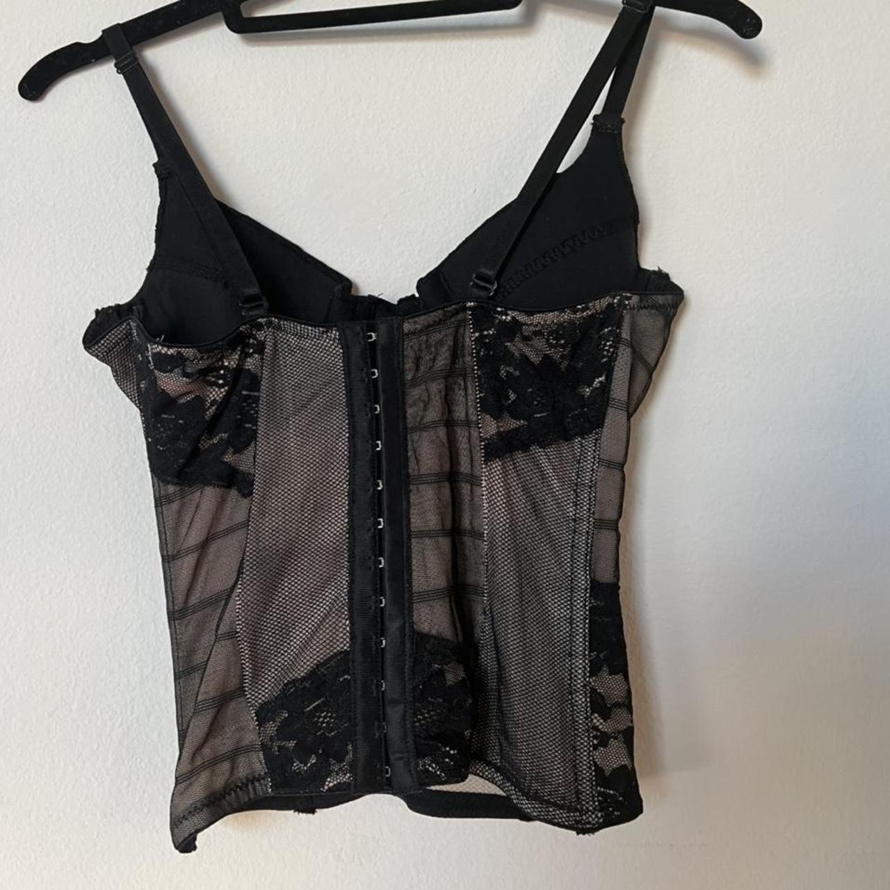 Dollskill Black corset top note: good condition,... - Depop