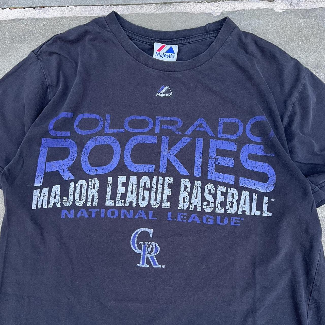 1995 Colorado Rockies Coors Field Graphic Tee Tag - Depop