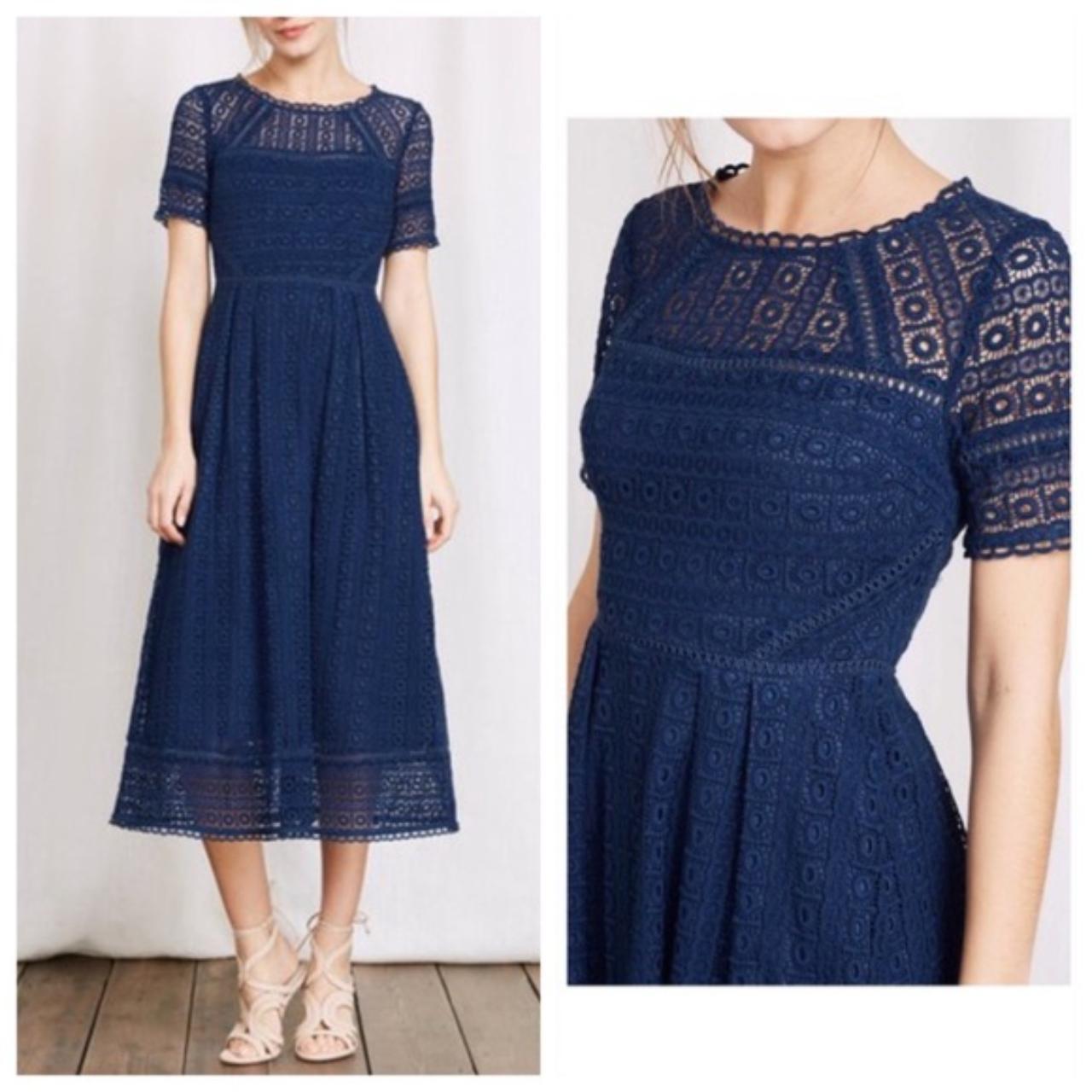 Boden blue lace clearance dress