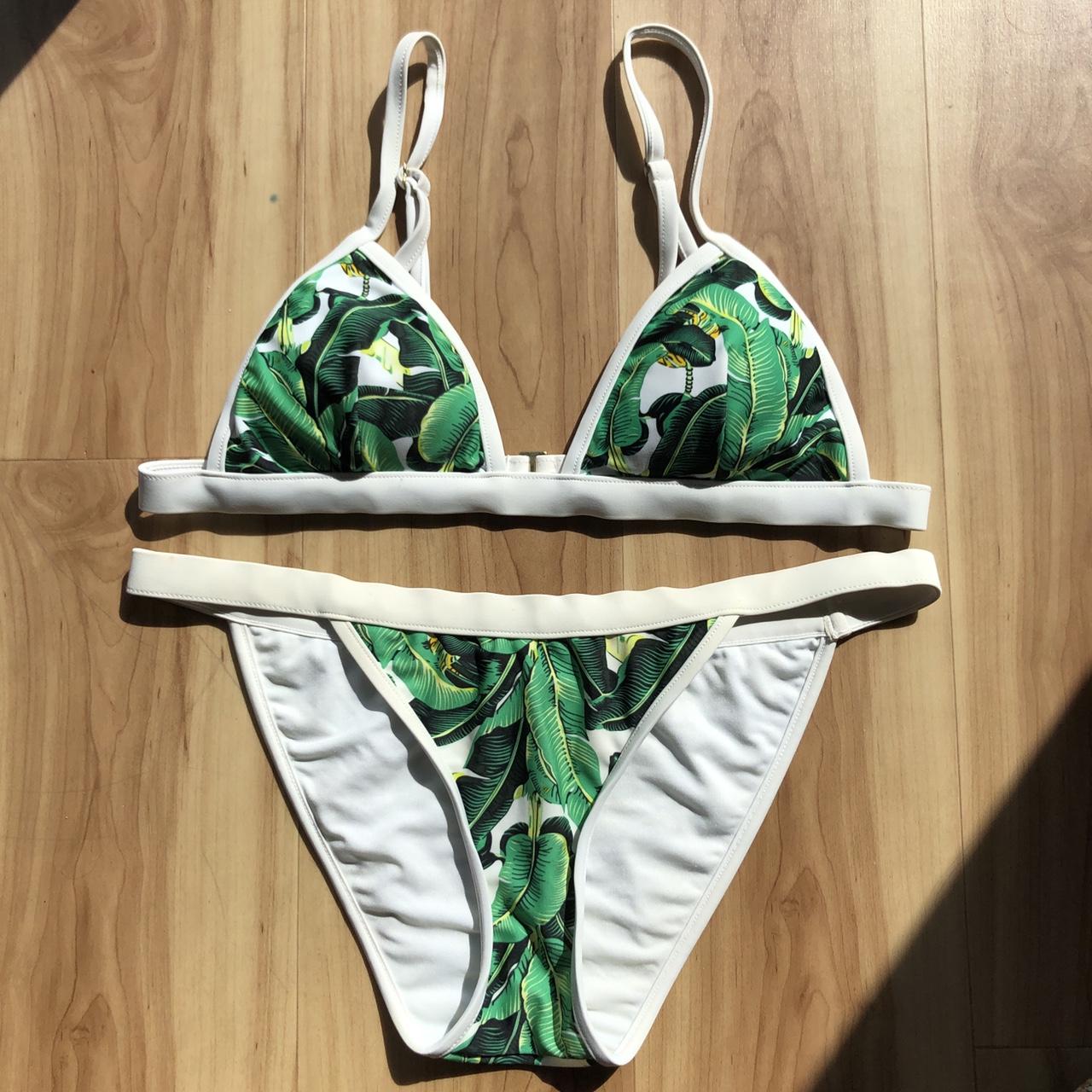 Product Image 1 - Banana leaf print triangle bikini