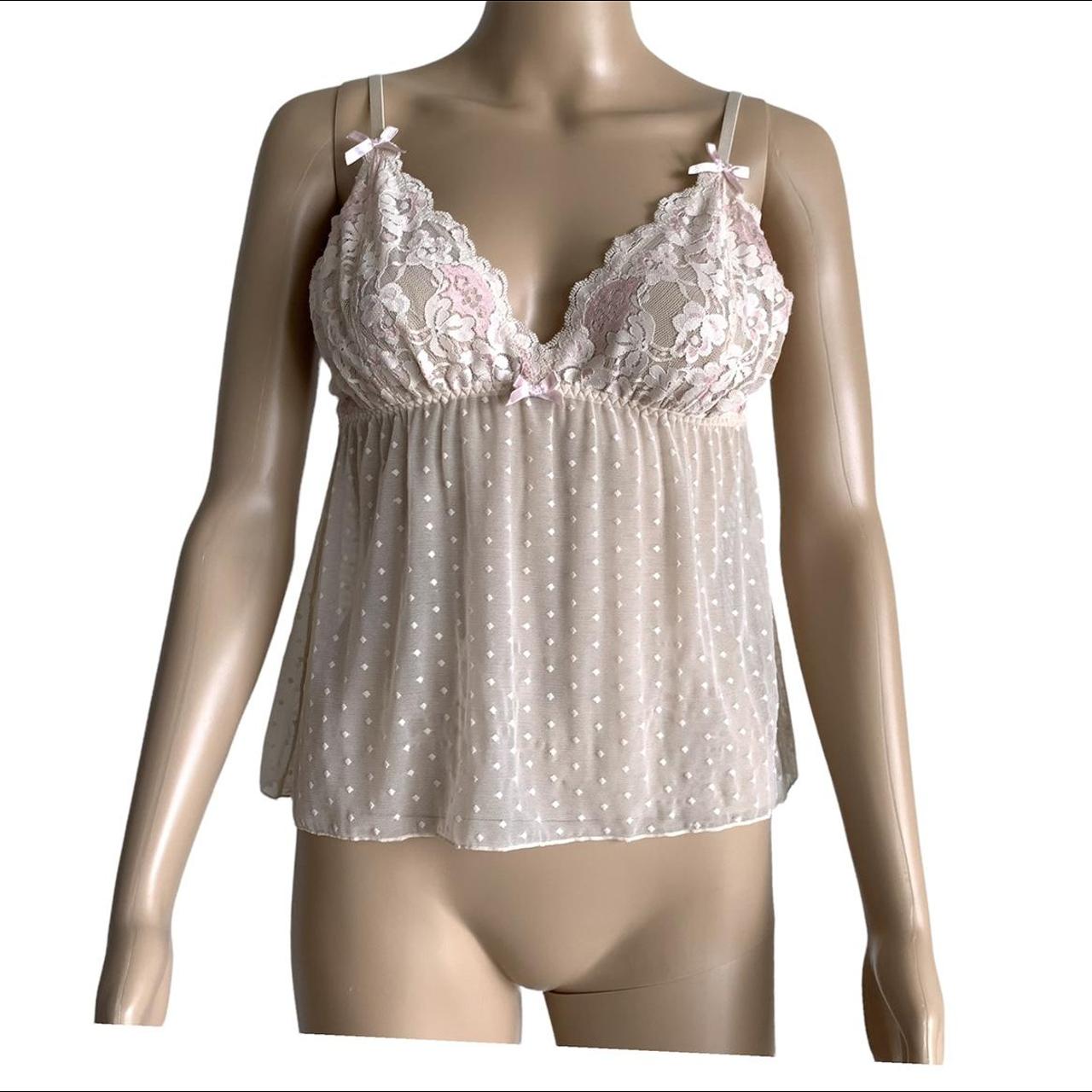 Billieblush Women's Cream and Pink Pajamas (2)