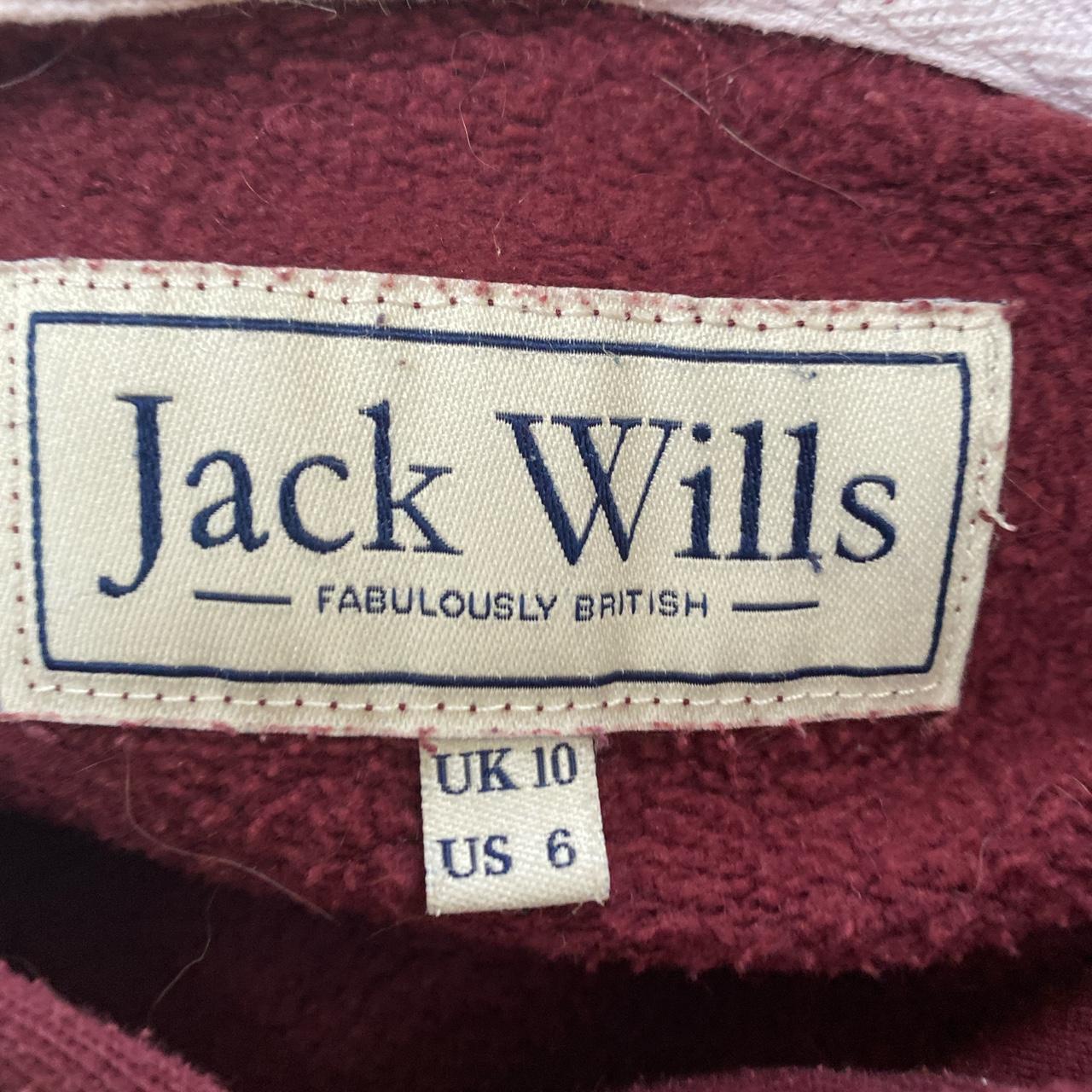 jack wills maroon moletom com capuz