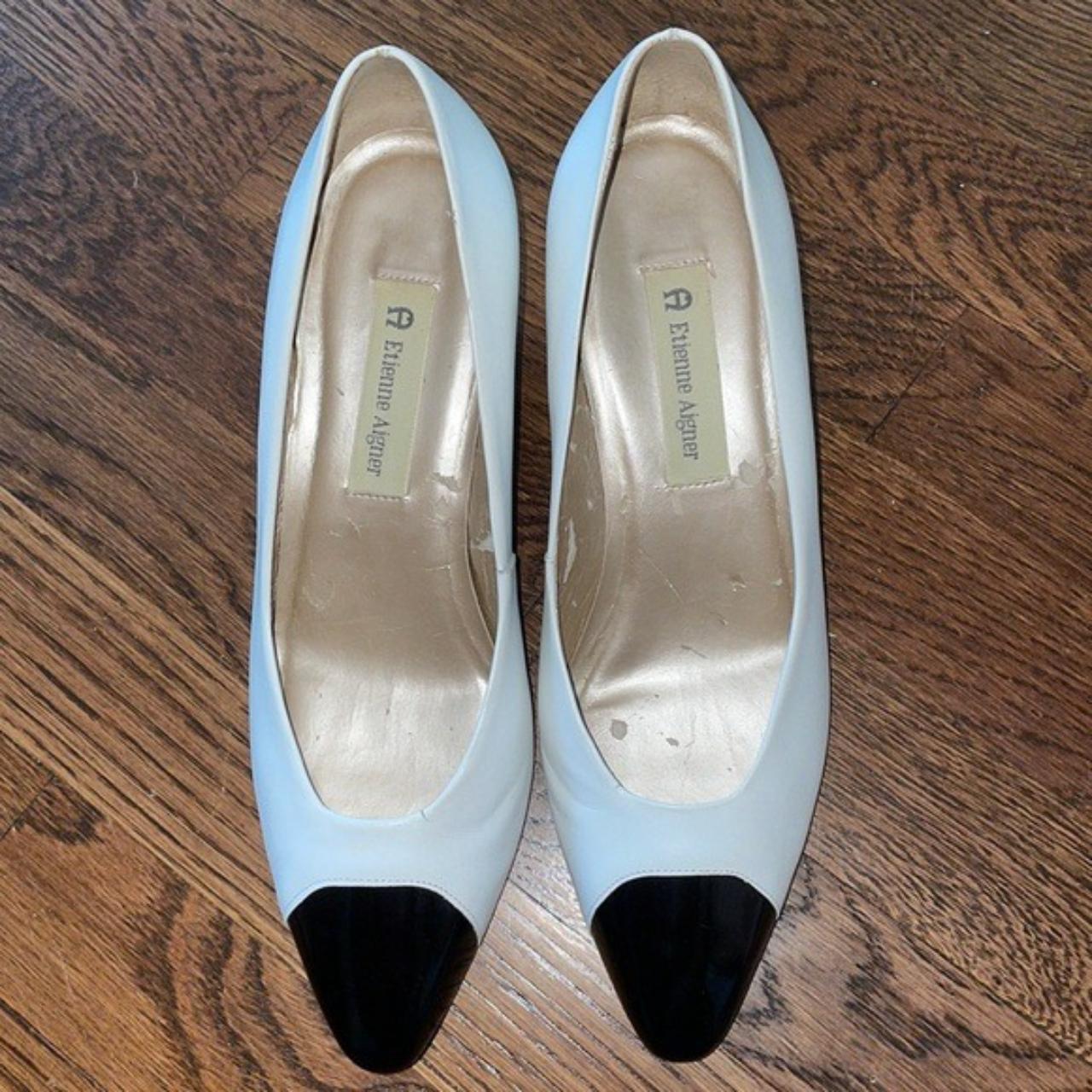 Black and best sale white spectator pumps