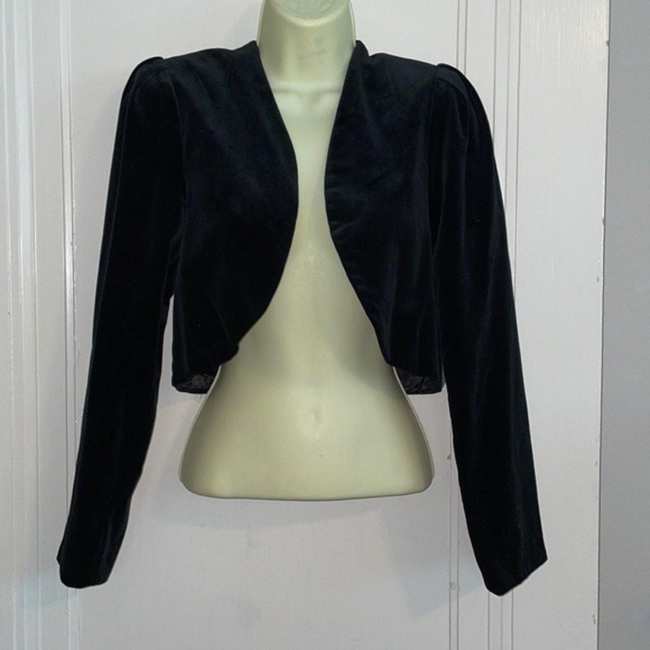 Reclaimed Vintage waistcoat in black velvet