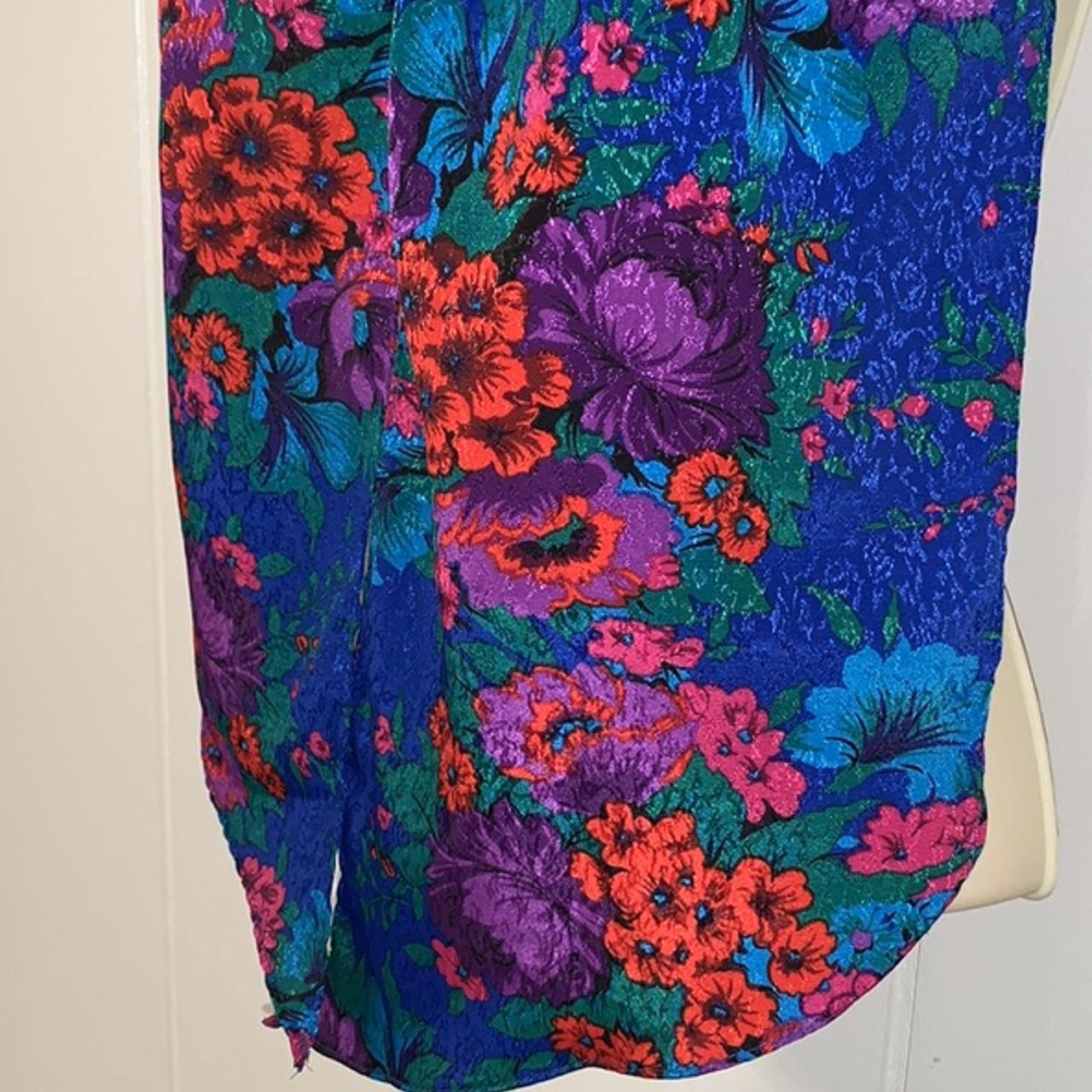 vintage-70s-or-80s-brightly-colored-floral-polyester-depop