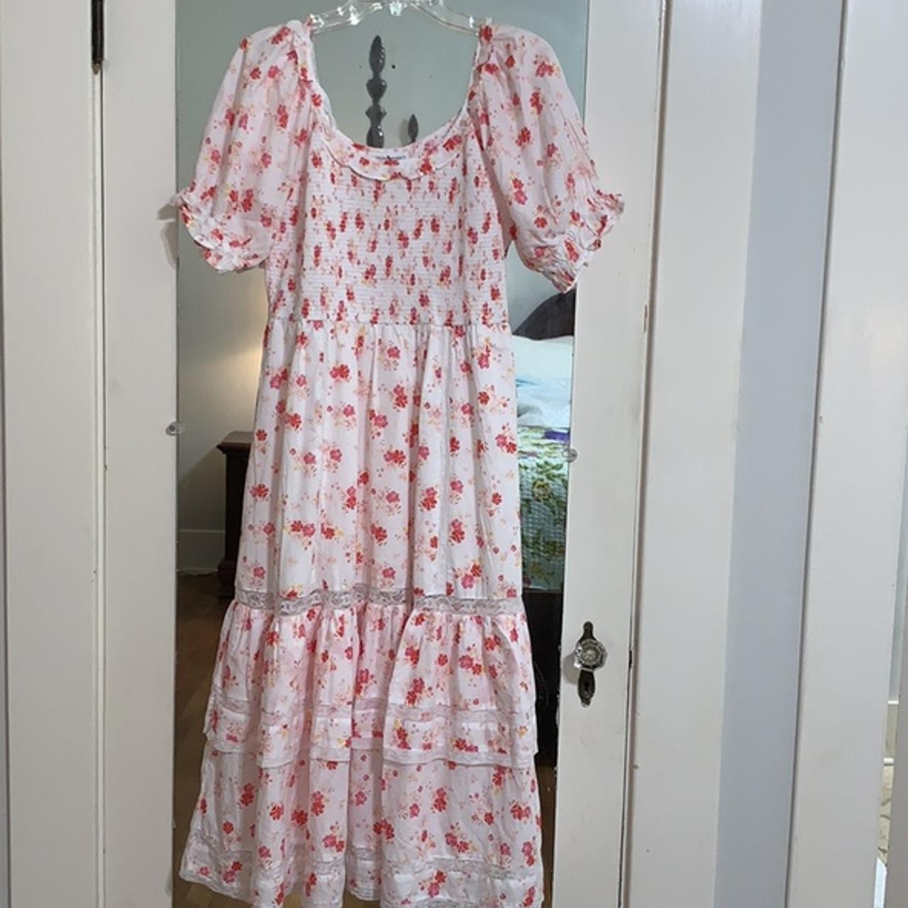 Target sold x LoveShackFancy Cosette Smocked Puff Sleeve Dress