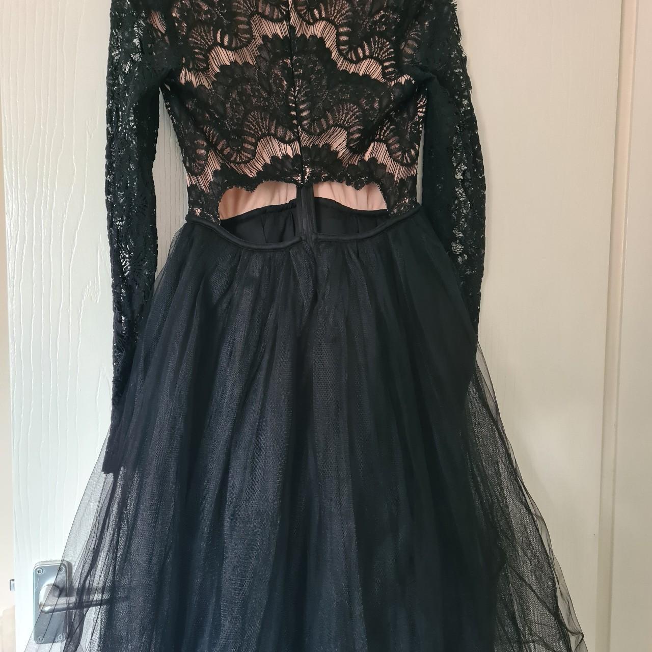 Beautiful lace and tulle party dress by Rare London.... - Depop