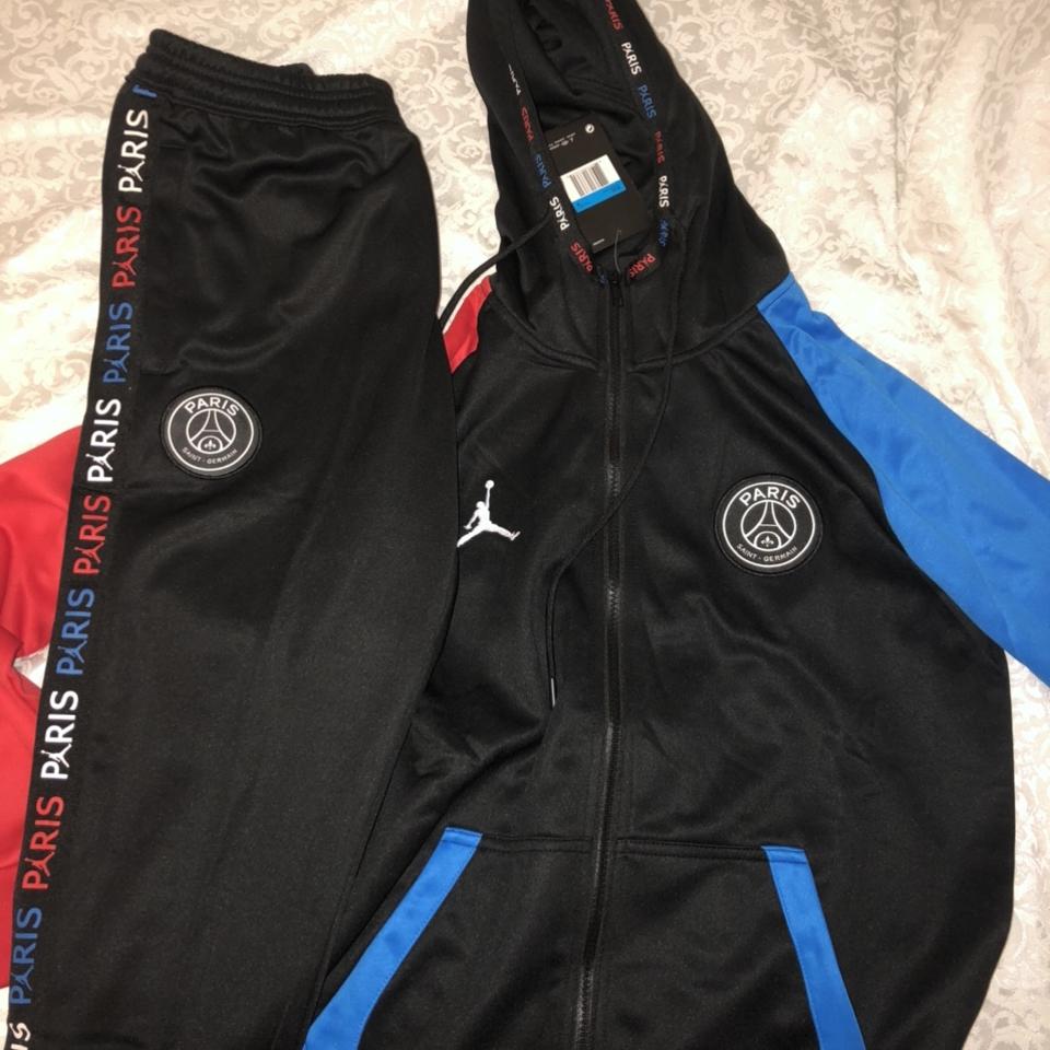 blue and red psg tracksuit