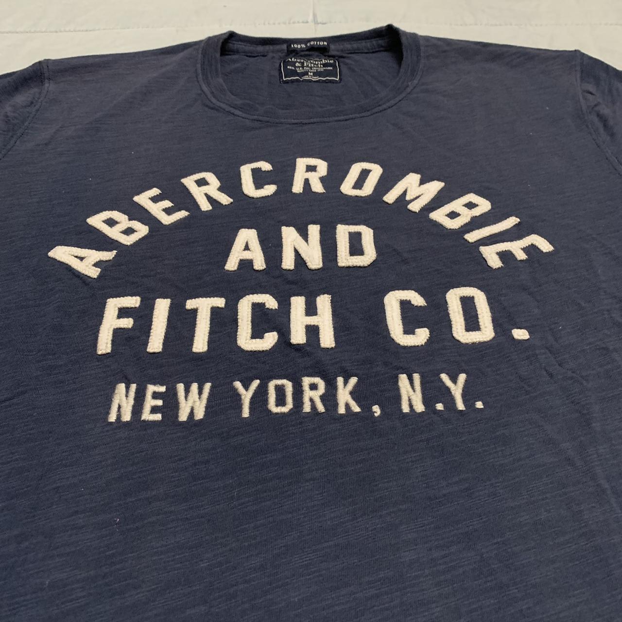 abercrombie and fitch blue t shirt