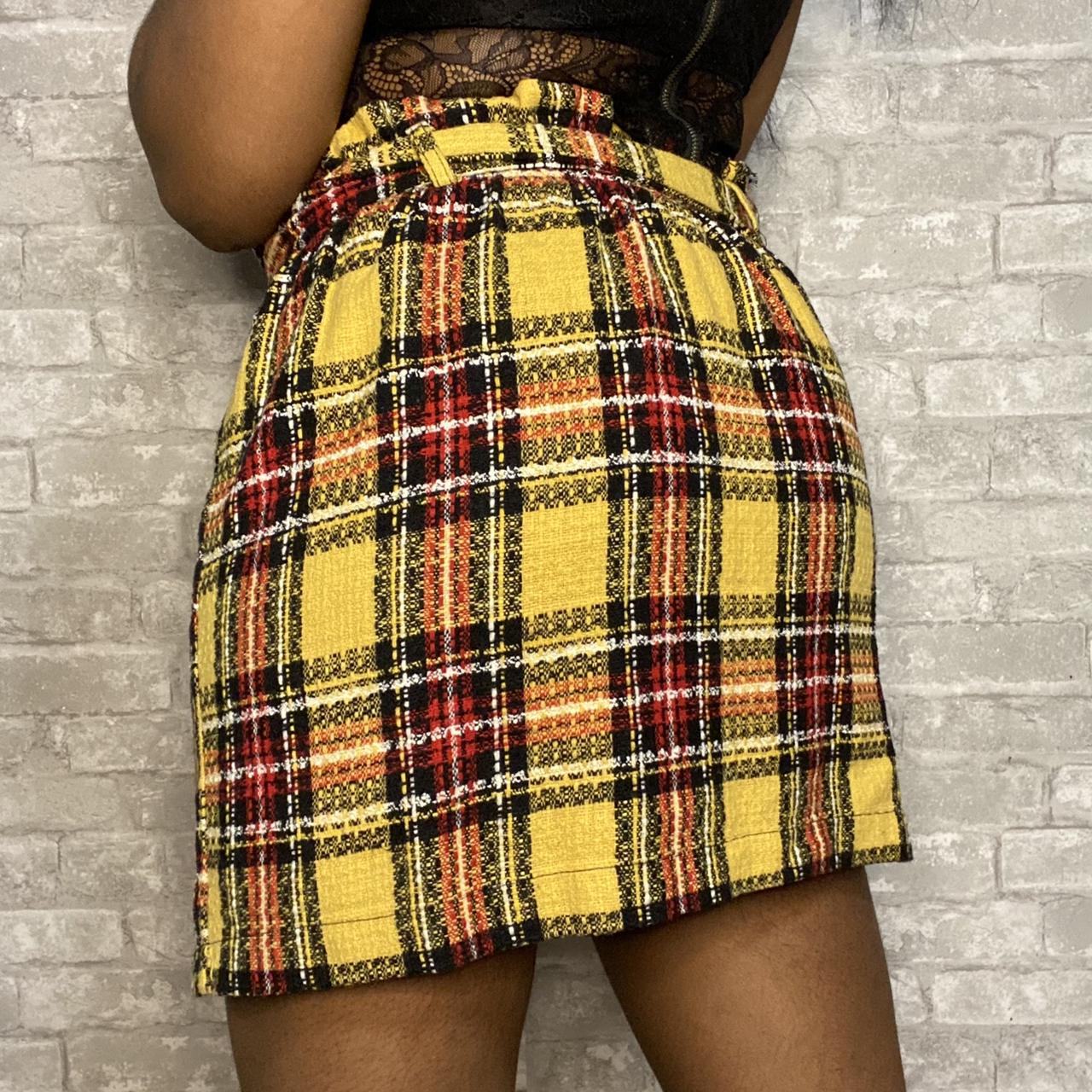 Mustard skirt clearance new look