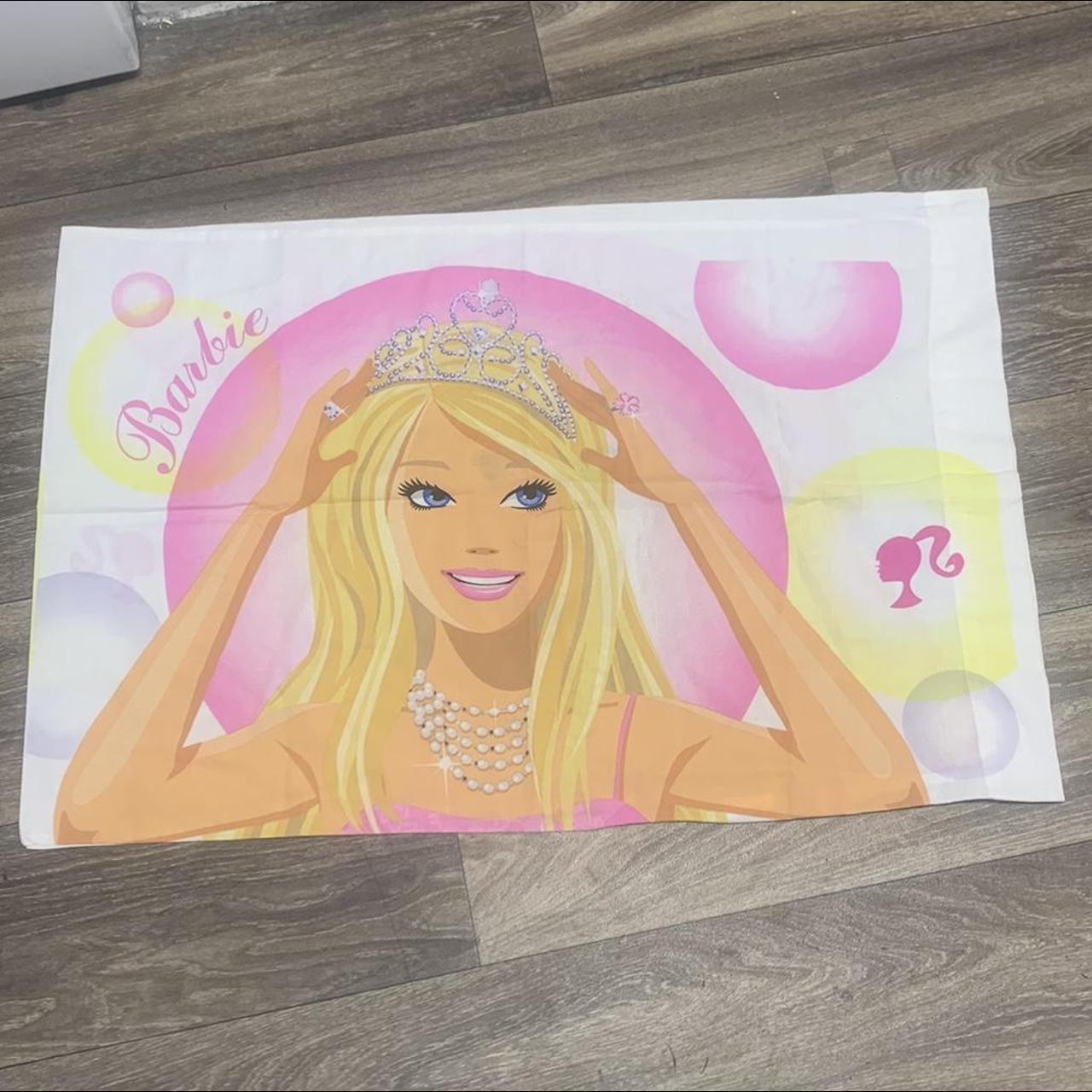 Barbie pillow case 2009. Only 1 pillow case, both... Depop