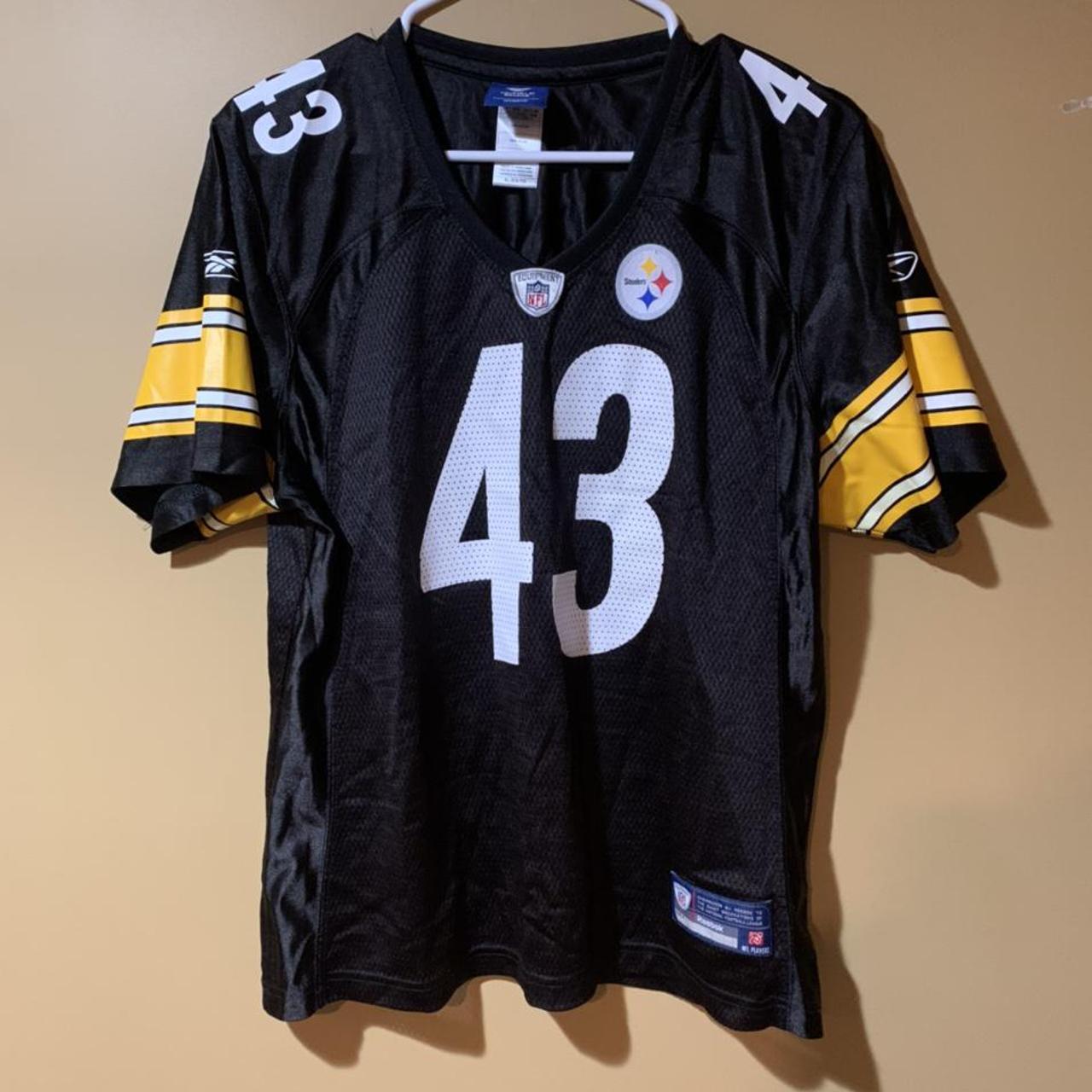 Y2K Reebok Troy Polamalu Pittsburgh Steelers Jersey.... - Depop