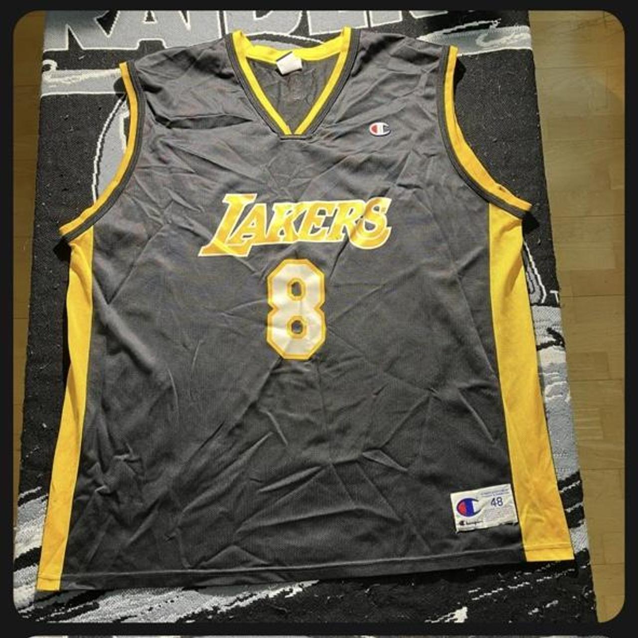 Vintage Champion Kobe Bryant Los Angeles Lakers #8 Black Alternate