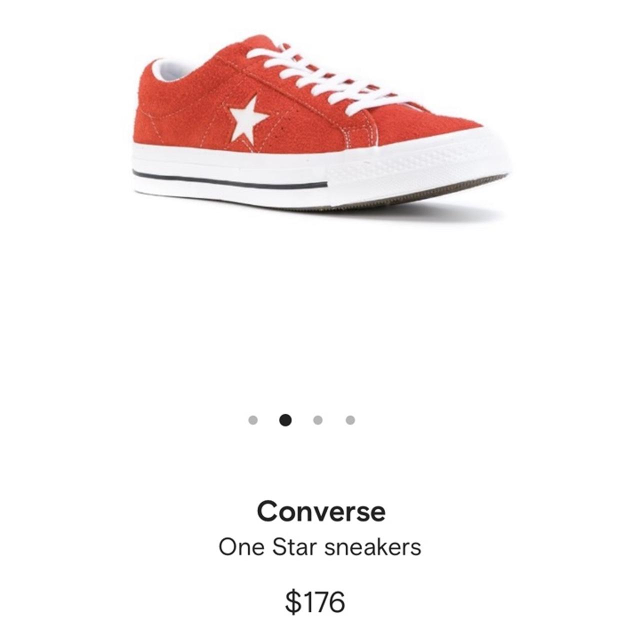 red converse super star shoes🍄😍 Never been worn... - Depop