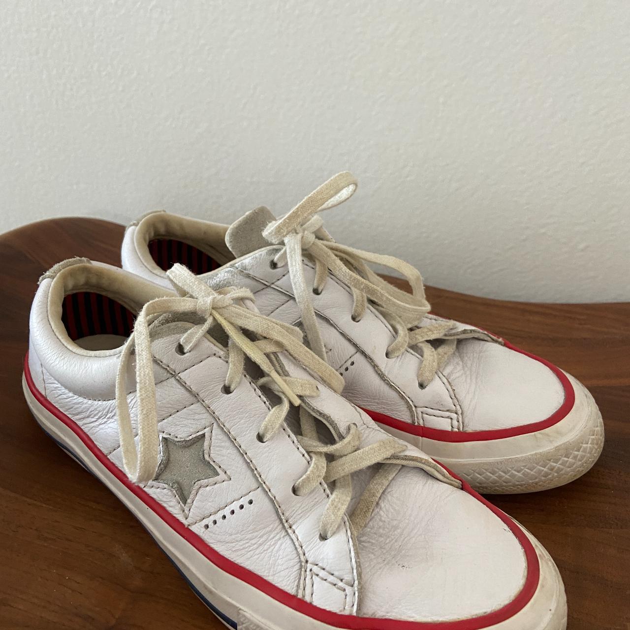 Converse All- Star White Sneakers. Laces aren't... - Depop