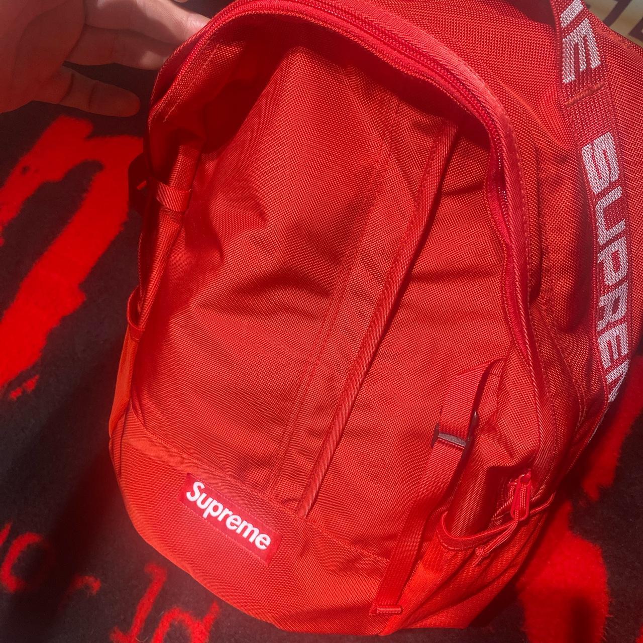 Supreme backpack deals red price