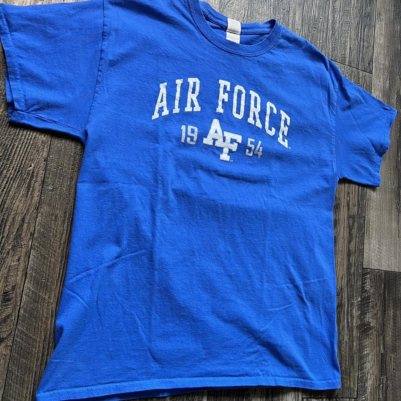 Vintage 2000s Air Force collegiate type tshirt in a... - Depop