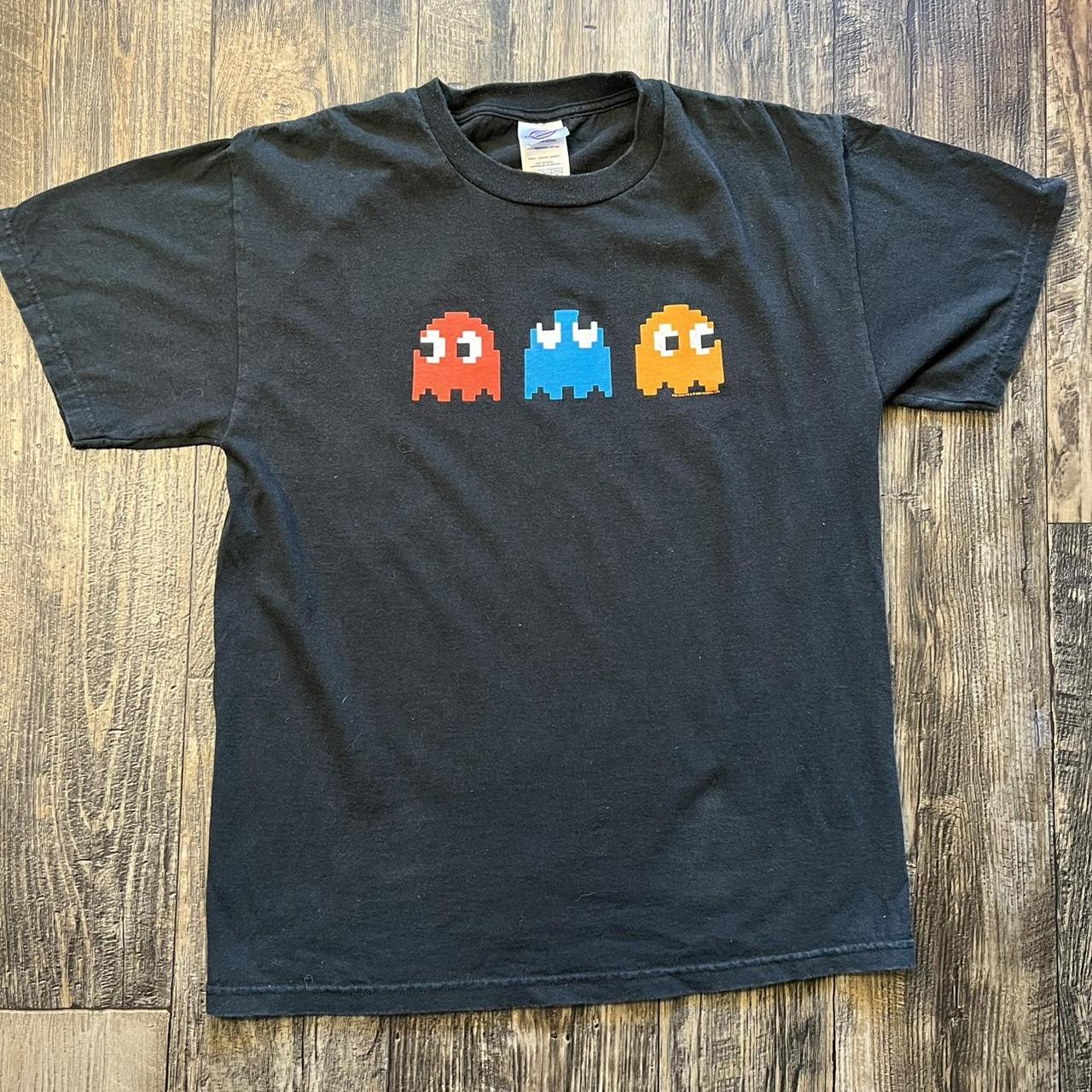 Vintage 2004 Namco PAC-MAN video game promo tee in a... - Depop