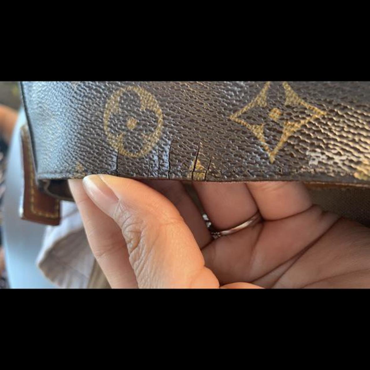 Authentic Louis Vuitton bag. Minor damage on corner - Depop