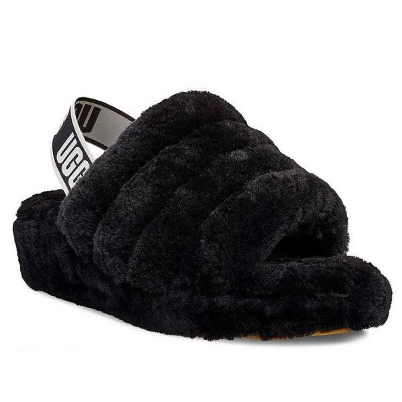 fuzzy slip on loafers