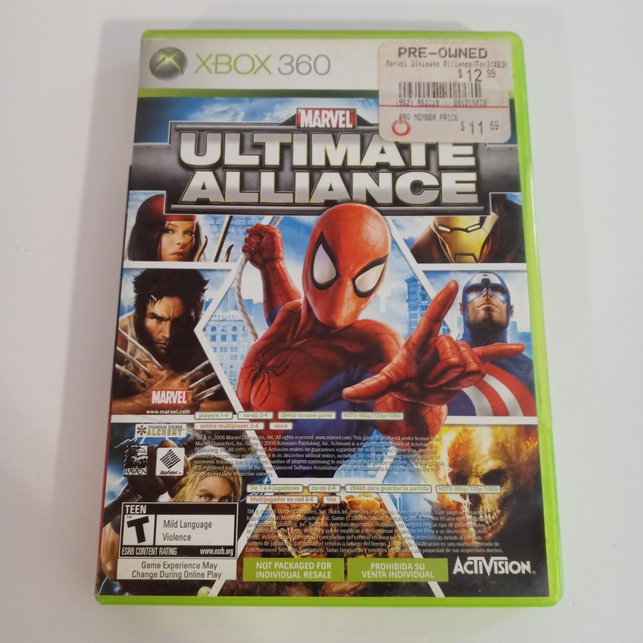 Marvel Ultimate Alliance for Xbox 360 Marvel game... - Depop