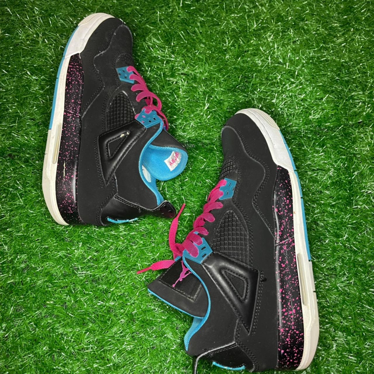 jordan 4s black and pink