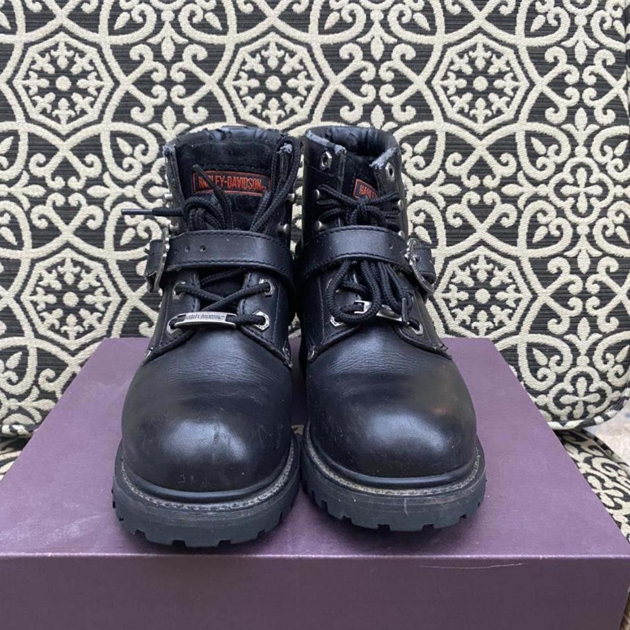 ꧁Harley Davidson Cynwood boots꧂ Steel toe riding... - Depop