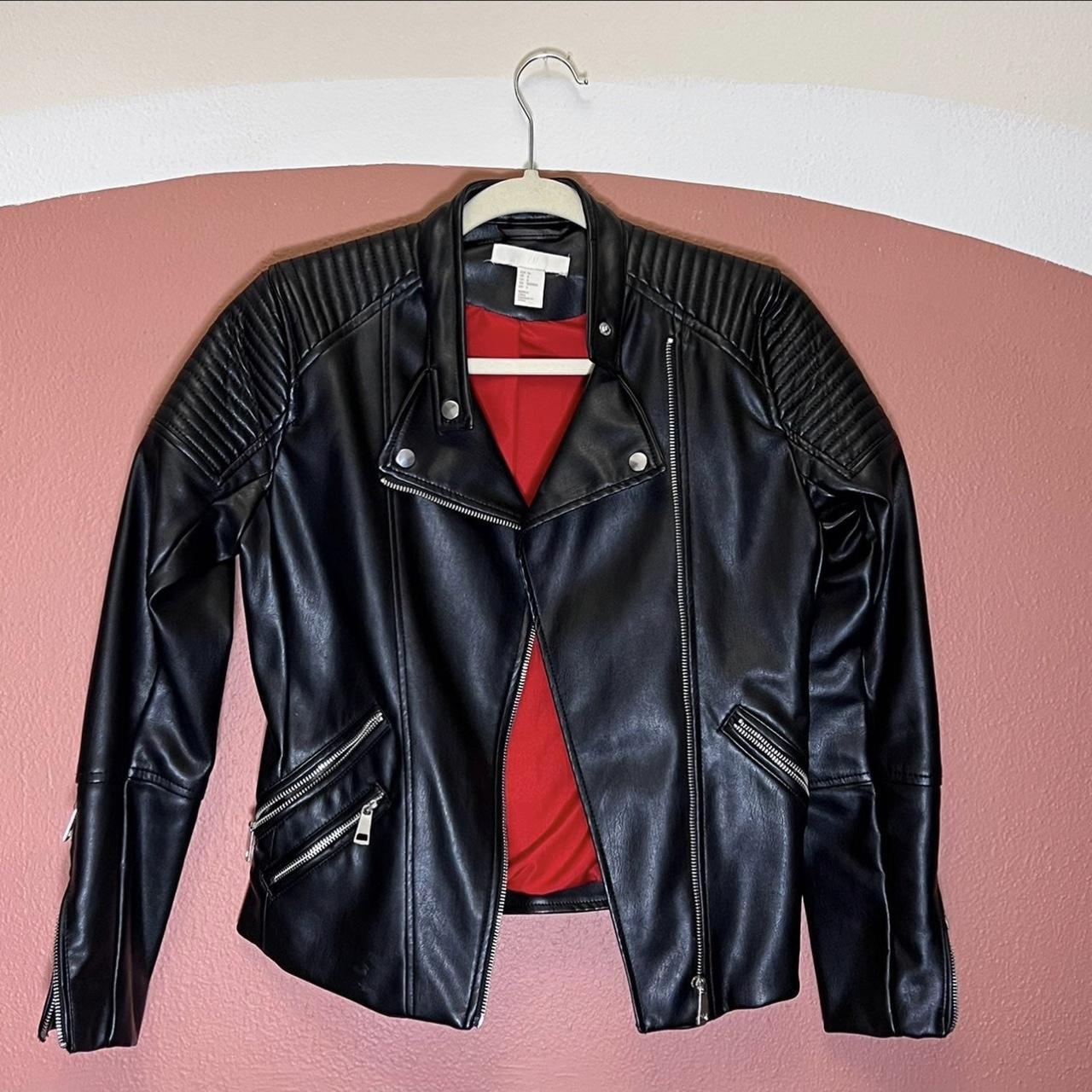 Faux leather jacket outlet womens h&m