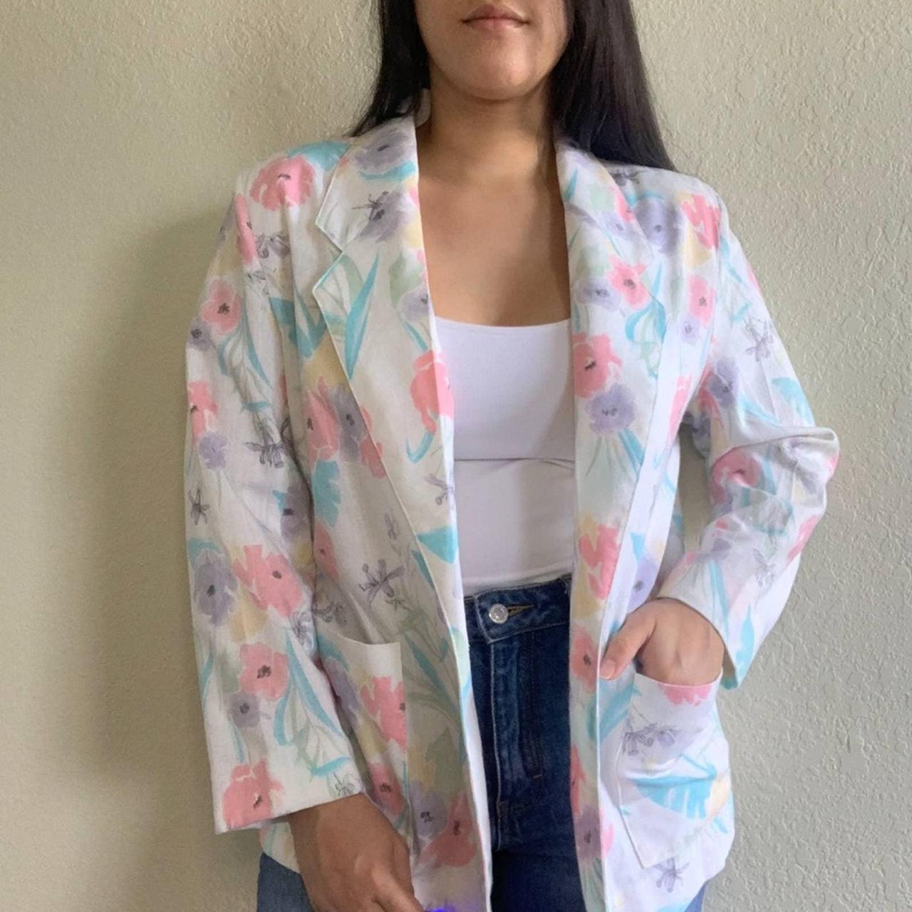 spring floral blazer