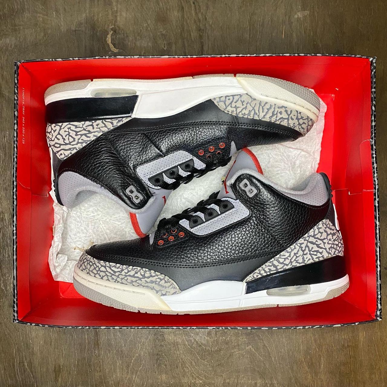 jordan 3 black cement size 10.5