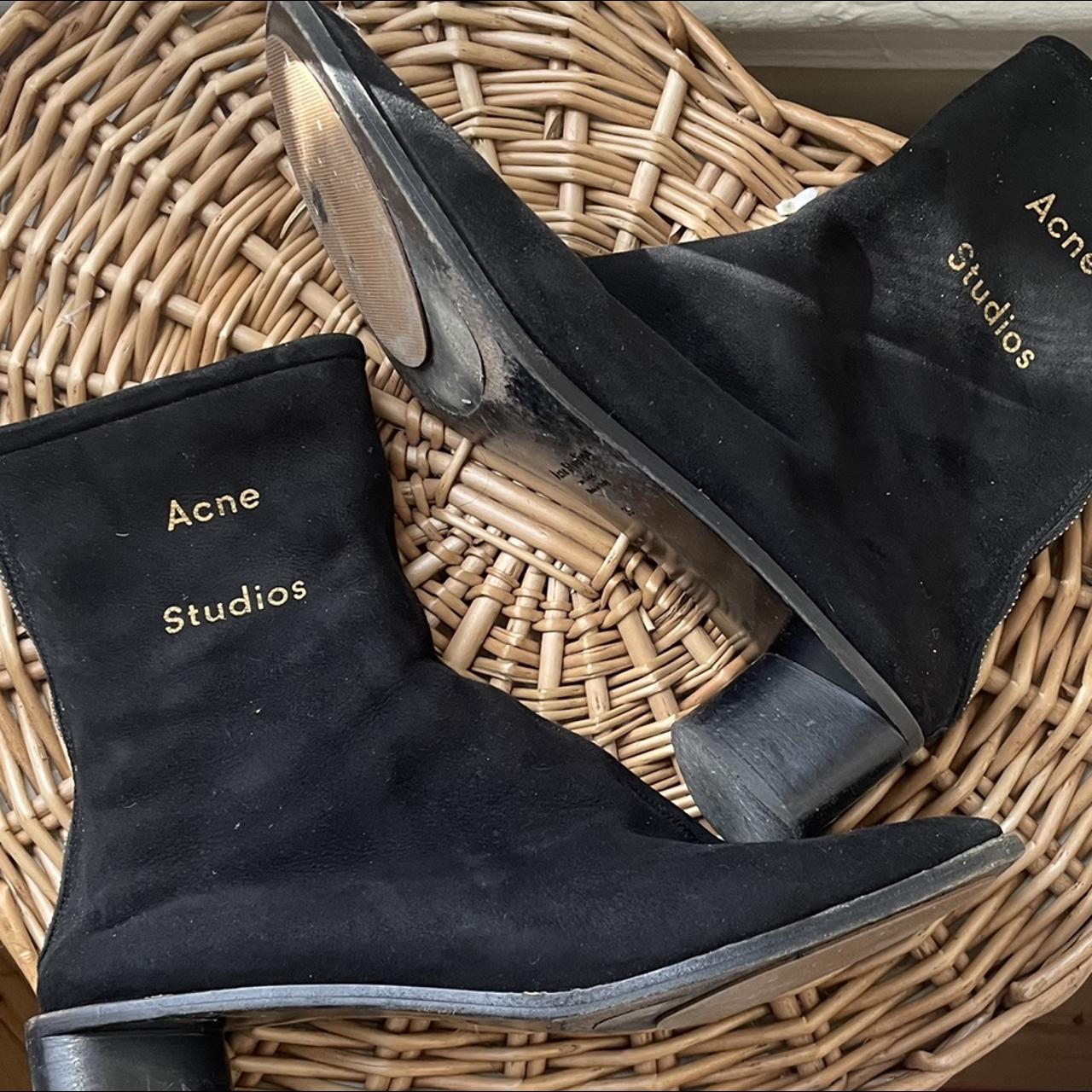 Acne suede outlet boots