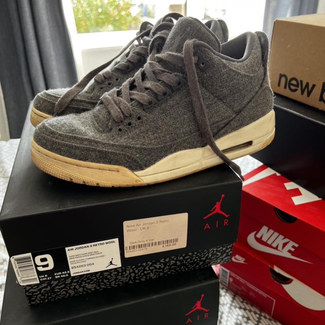 Nike air Jordan 3 wool Uk 8 OG box 8 10 120. Depop