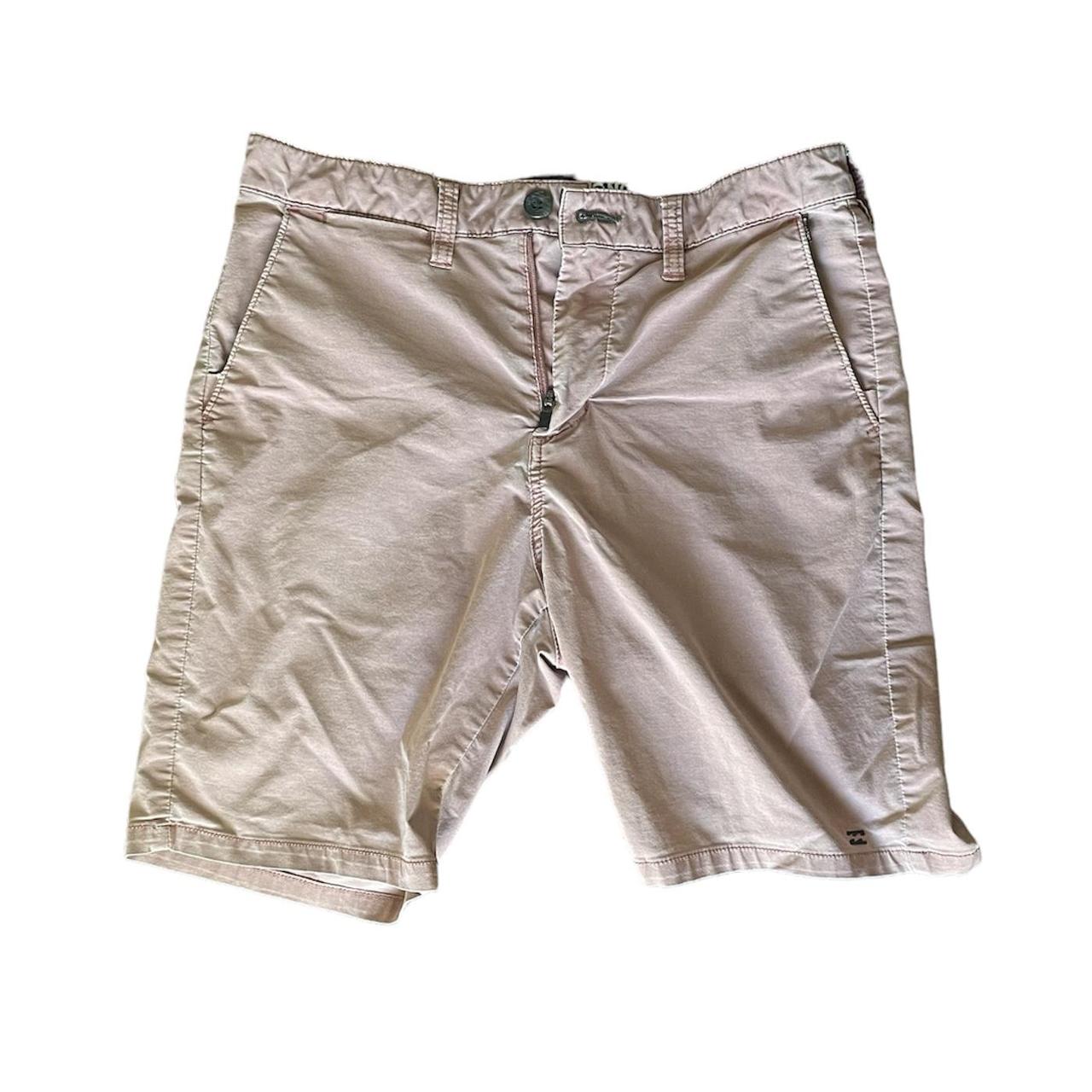 Billabong Men's Pink and Tan Shorts | Depop