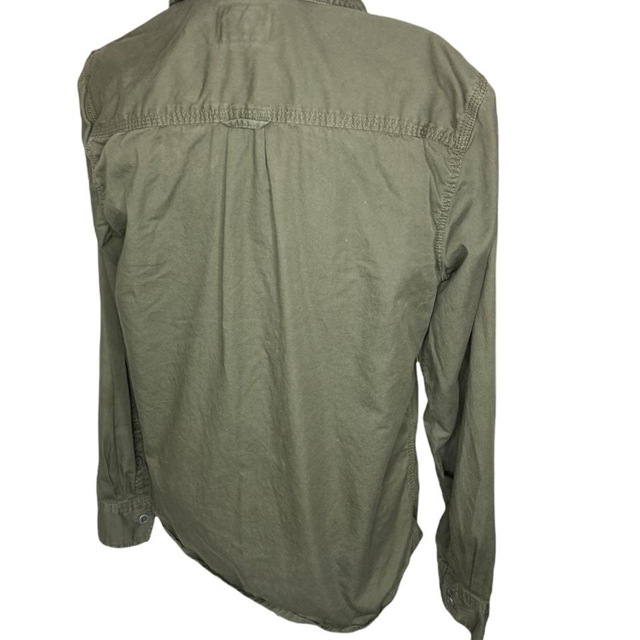 Converse One Star army olive green button layering... Depop