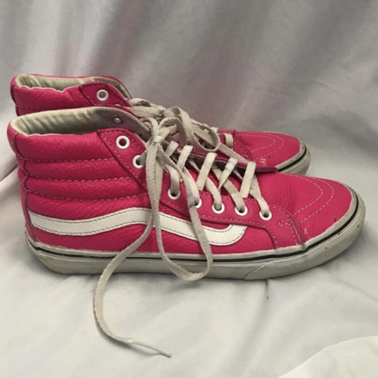 Hot pink discount vans high tops