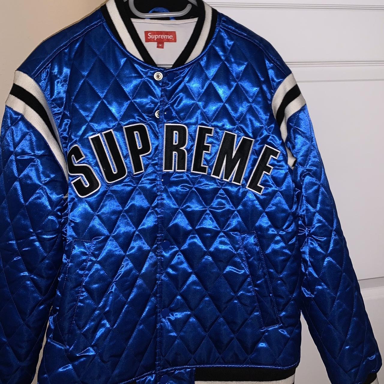 Supreme quilted varsity jacket, Royal blue , Brand...