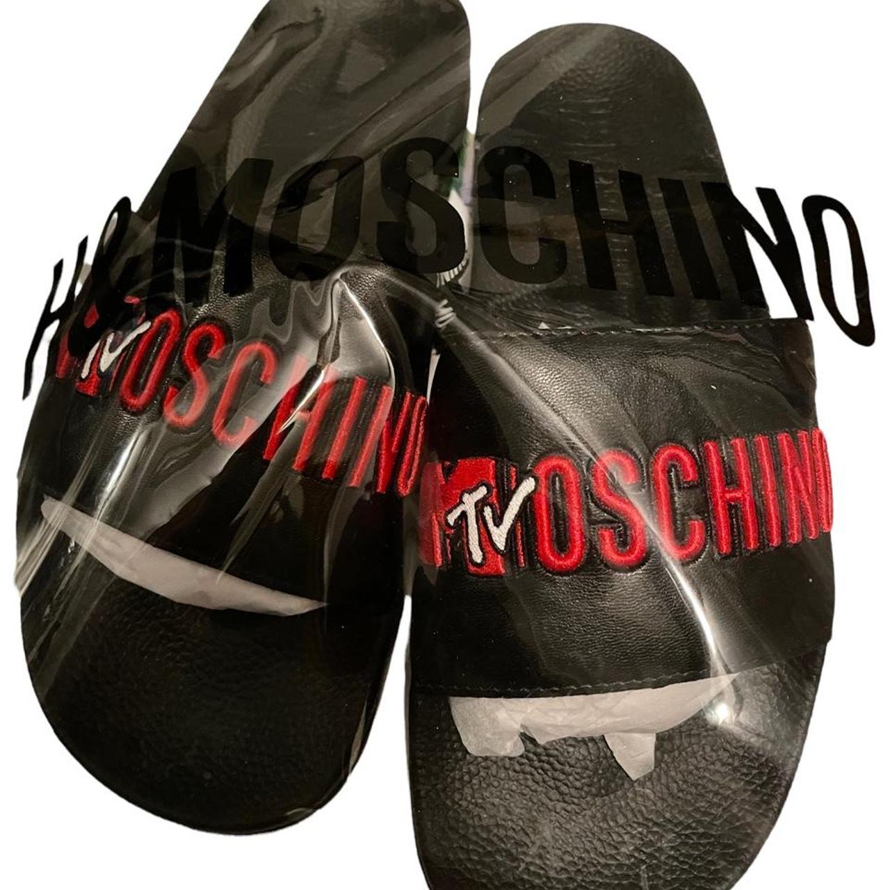 Moschino hotsell h&m slides