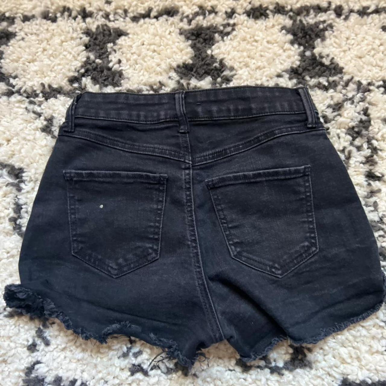Rewash Black Jean Shorts Size 24” good condition Depop