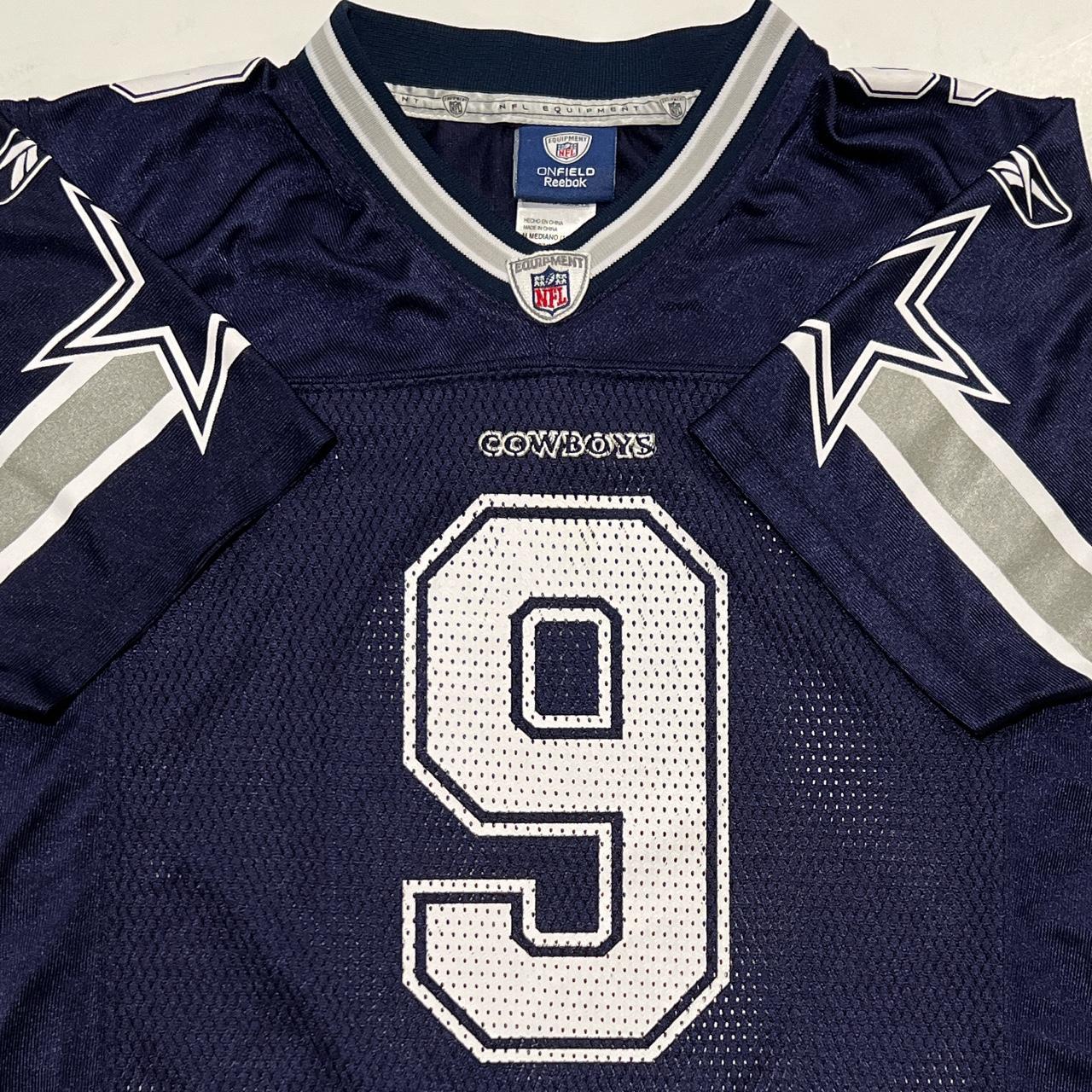 Dallas Cowboys Tony Romo Shirt Mens Blue White NFL - Depop