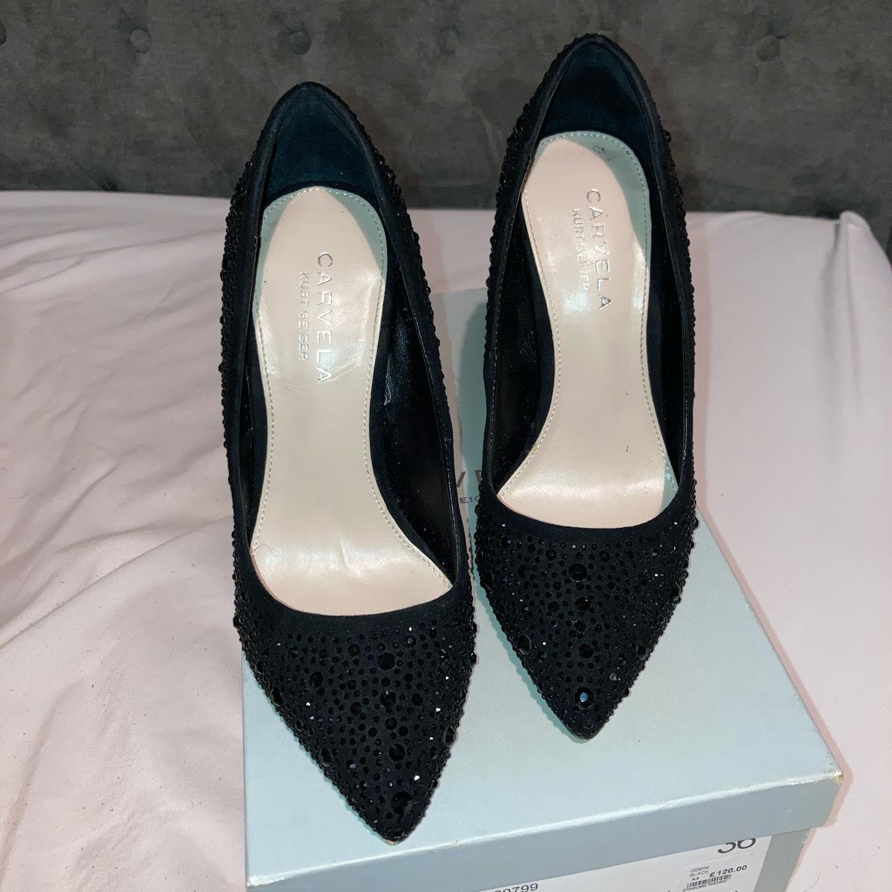 kurt geiger carvela black heels