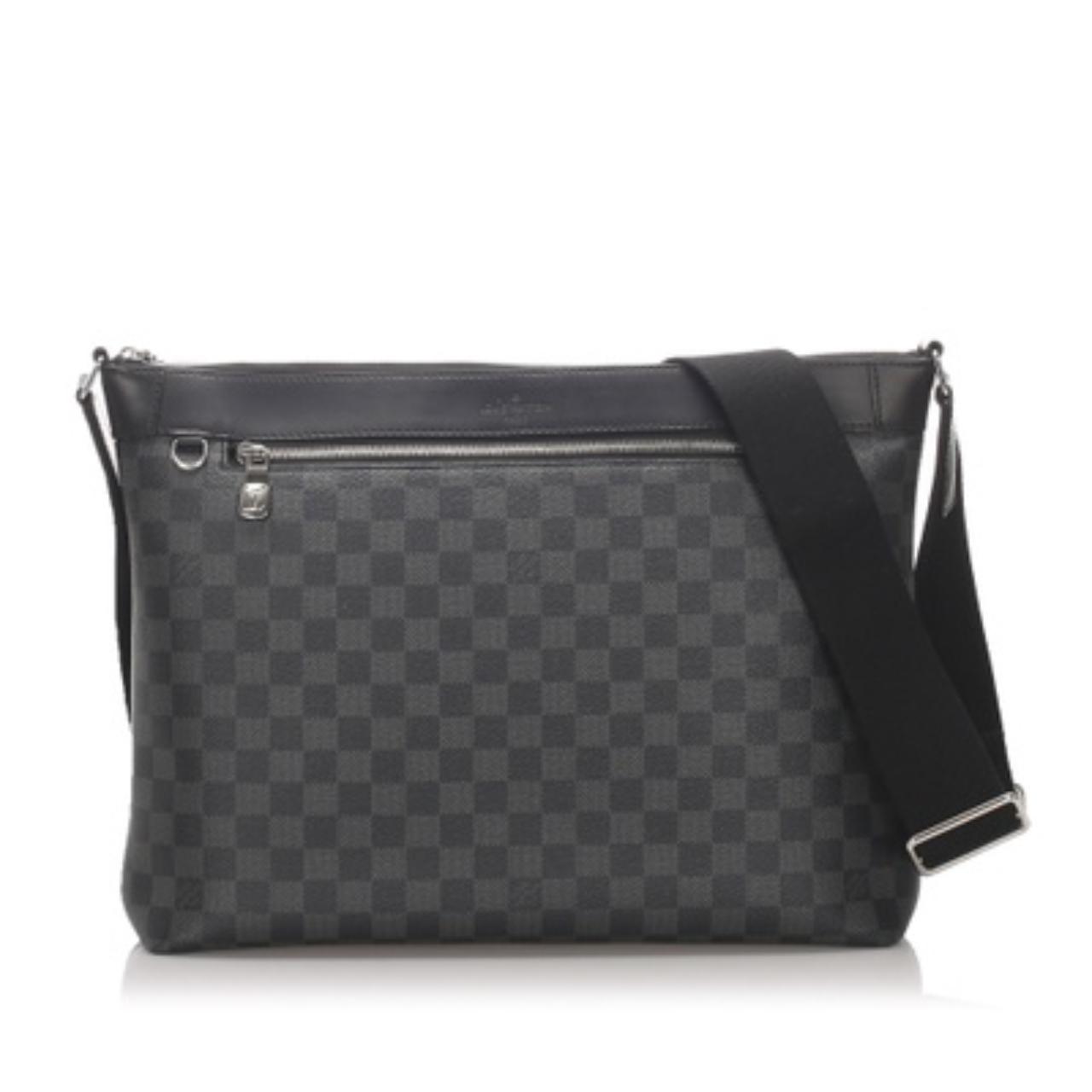 LOUIS VUITTON Mick PM Damier Graphite Messenger Bag Black