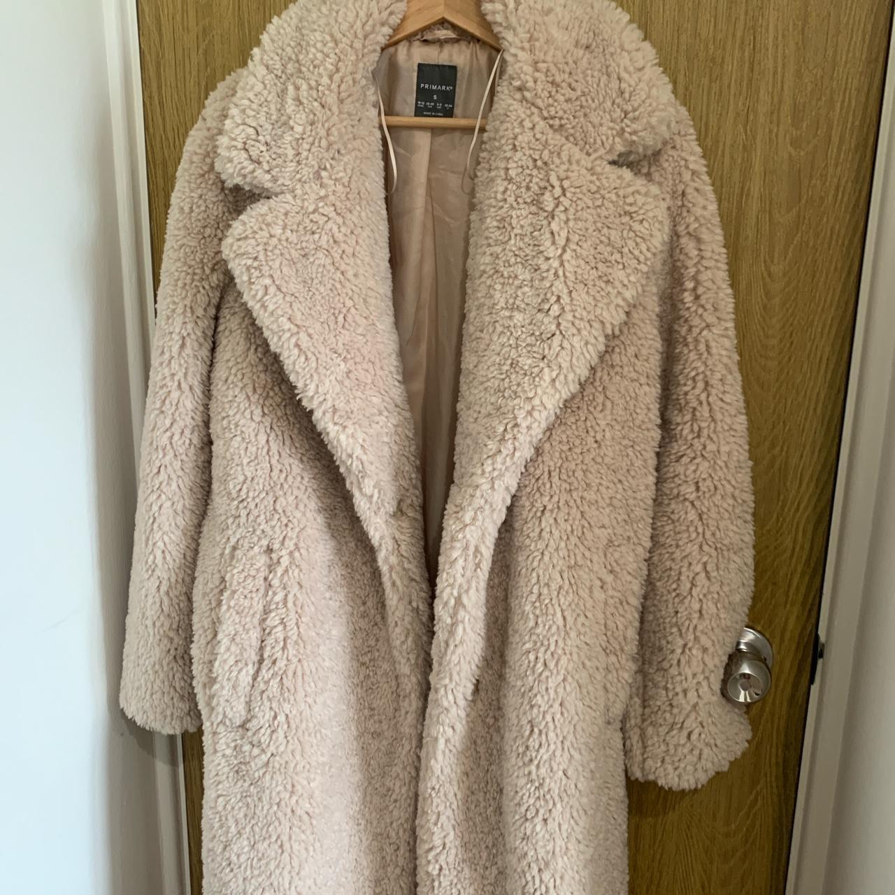 Primark cream fur coat #Furcoat #Furjacket... - Depop