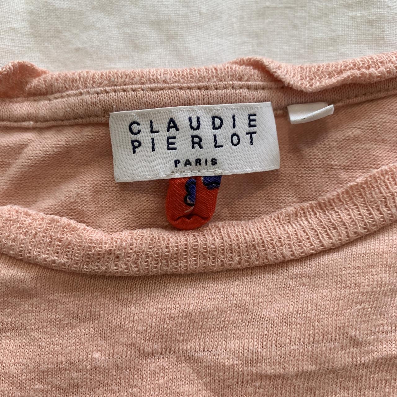 Claudie Pierlot pink shirt with DONT TRUST BOYS