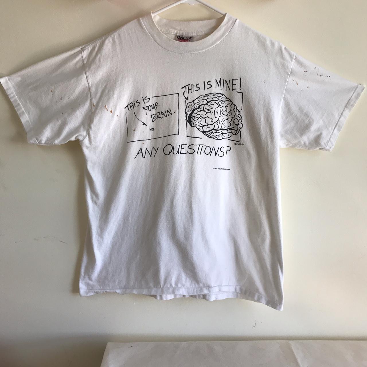 American Vintage Men's White and Black T-shirt | Depop