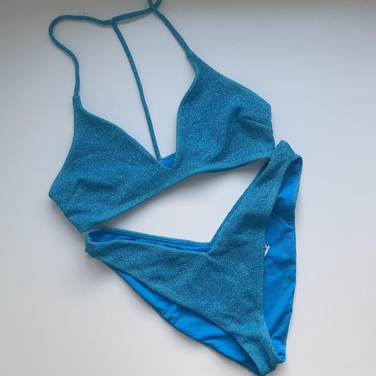 ASOS Women's Blue Bikinisandtankinisets Depop